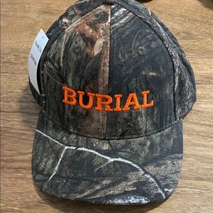 Burial Beer / Forestry Camp Camouflage Hat with Orange Logo